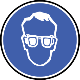 Download free blue round protection lunette icon